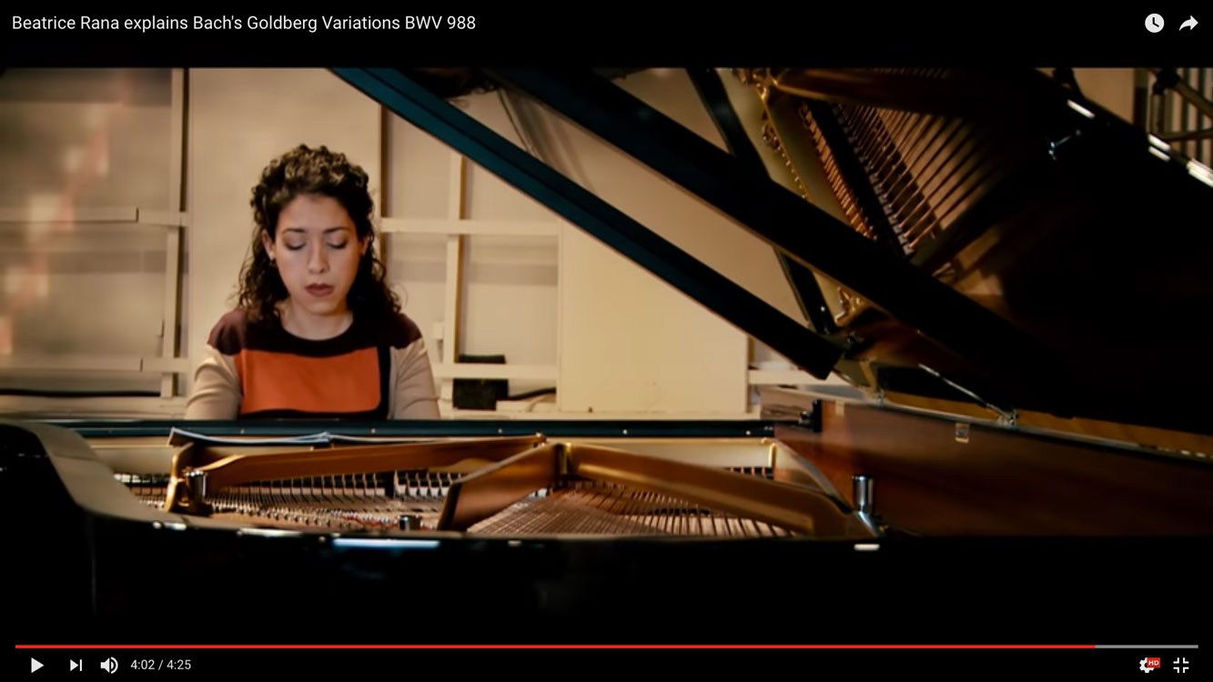 Watch Bach s Goldberg Variations introduced by Beatrice Rana