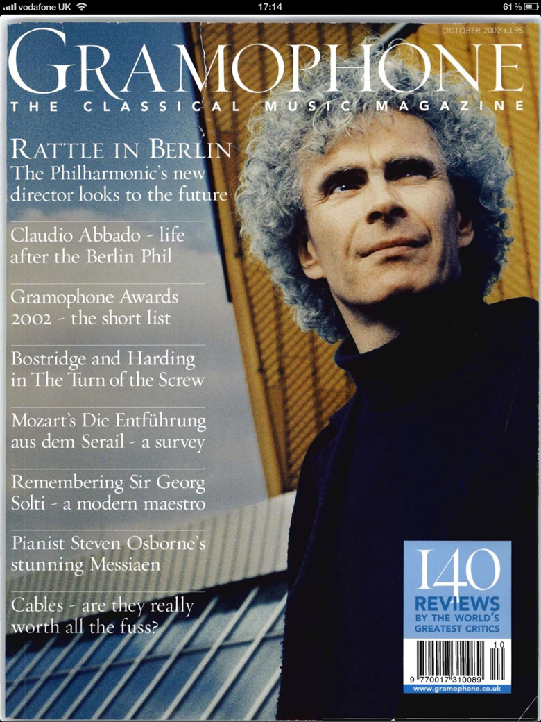 Taken from the Ocotber 2002 issue of Gramophone