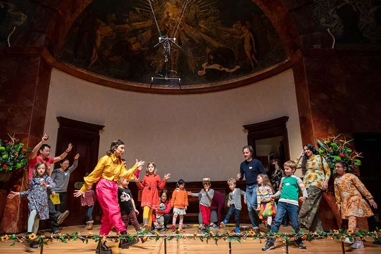 A family workshop on Wigmore Hall's famous stage (photo: James Berry)