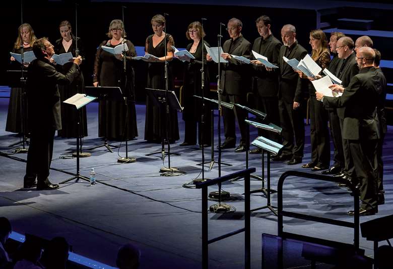  Peter Phillips conducts The Tallis Scholars at the 2013 BBC Proms