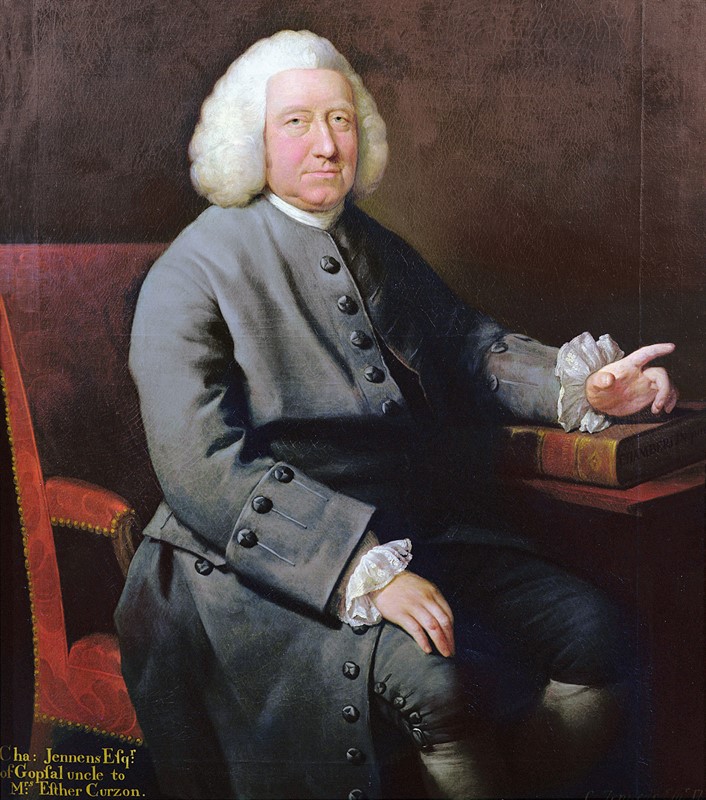 Handel’s frequent librettist Charles Jennens (portrait by Mason Chamberlin the elder)