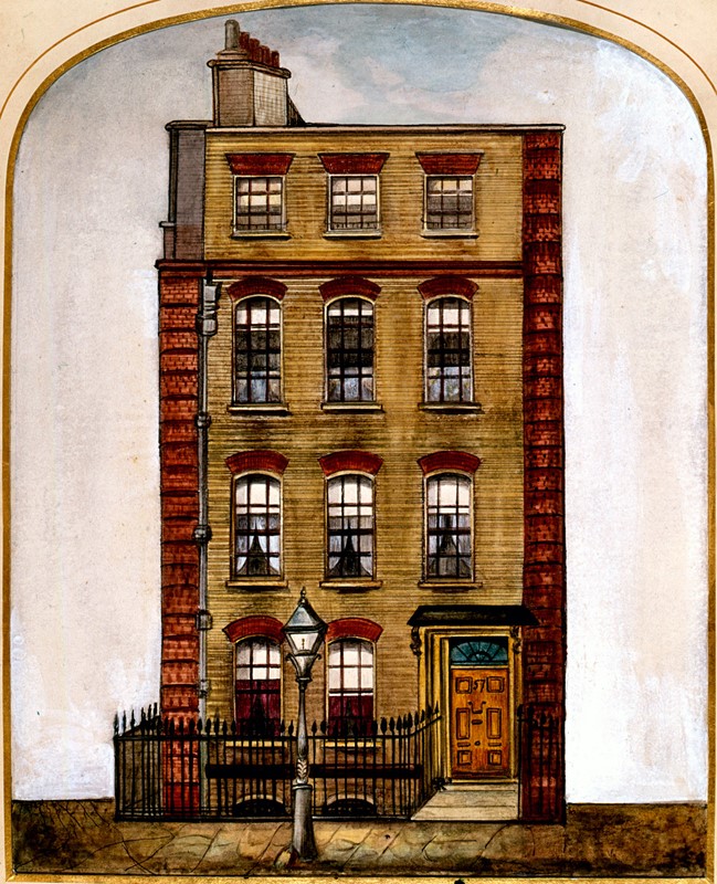 image of 25 Brook Street, London, where Handel lived from 1723