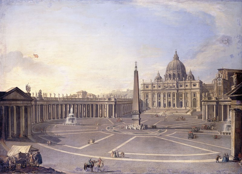 St Peter’s Square, Rome – the city where in 1707 Handel attracted the patronage of the Marchese Francesco Ruspoli and the wealthy cardinals Pamphili and Ottoboni