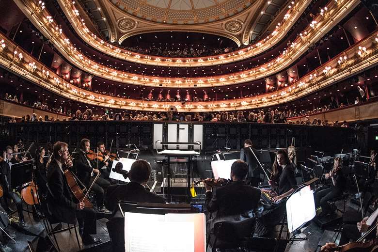 The view from the main stage of the Royal Opera and Ballet
