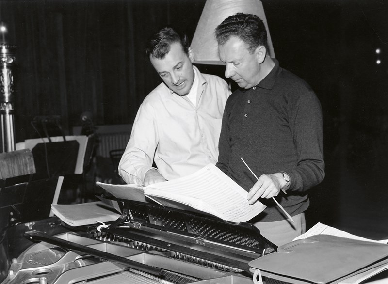 Culshaw with Britten (photo: Decca)