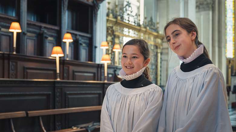 Lila and Lois are the first girls to become official members of the St Paul's Cathedral Choir in its 900-year history