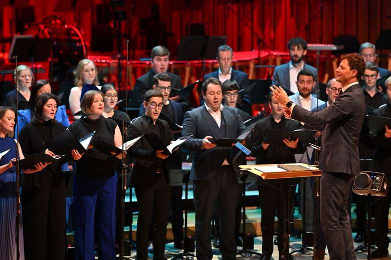 BBC Singers and National Youth Voices performance (photo: courtesy of the BBC)