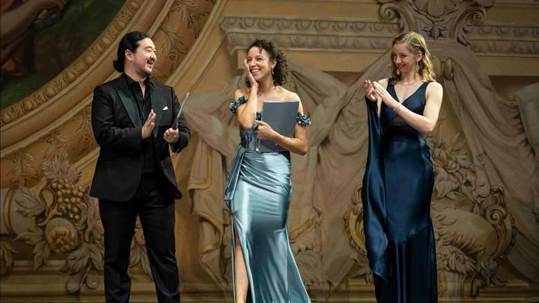 The three finalists at the competition final (Photo from Concours de Genève)