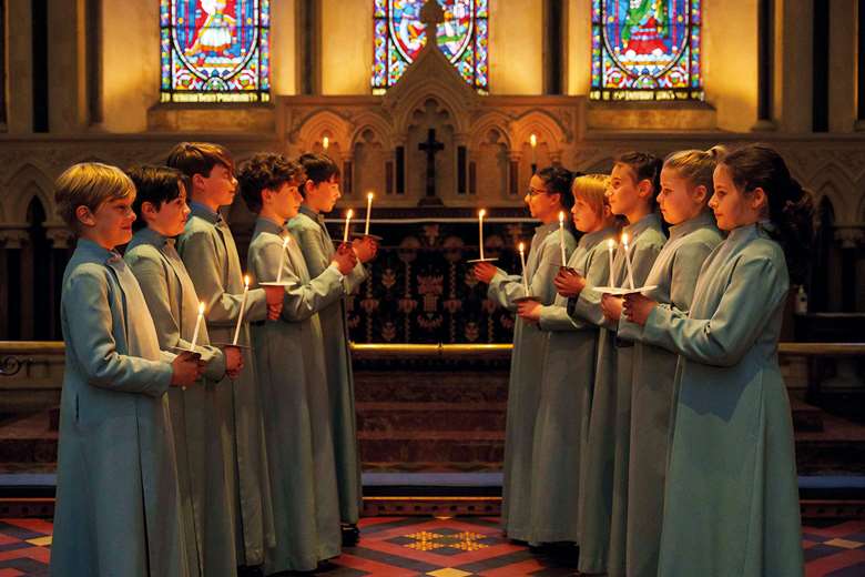 The boy and girl choristers of St Patrick’s Cathedral, Dublin, present an exuberant and hugely enjoyable collection of unfamiliar carols on their album ‘Welcome Yule’ (photography: Tristan Hutchinson)