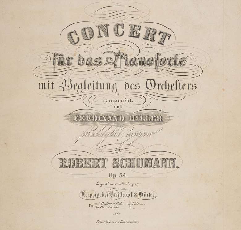 Schumann’s Piano Concerto in A minor, Op 54, was first published in 1846 (photo: British Library archive / Bridgeman Images)