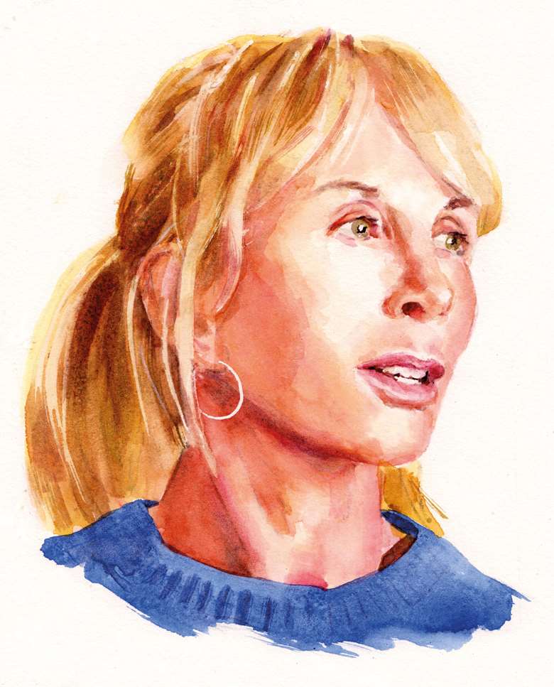 Trudie Styler (Illustration: Philip Bannister)