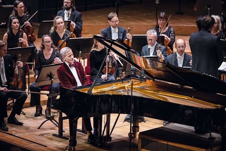 Magnus Svensson is the soloist in Adolf Wiklund’s rarely heard Piano Concerto No 1 with the Royal Stockholm Philharmonic Orchestra under Aivis Greters (photo: Nadja Sjöström)